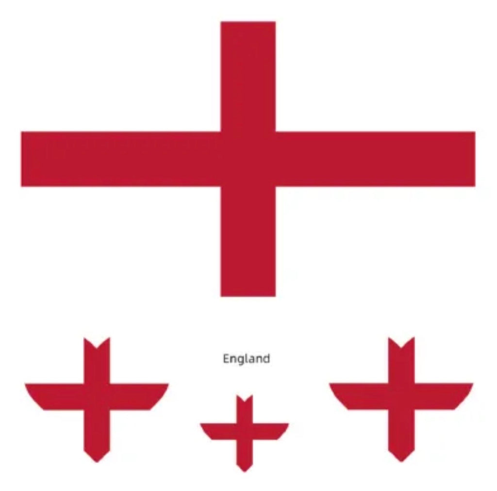 Flaggen Tattoos Set ❤️- 14 Länder (4er Packs inkl. Herztattoos) - Perfekt für die WM 2026
