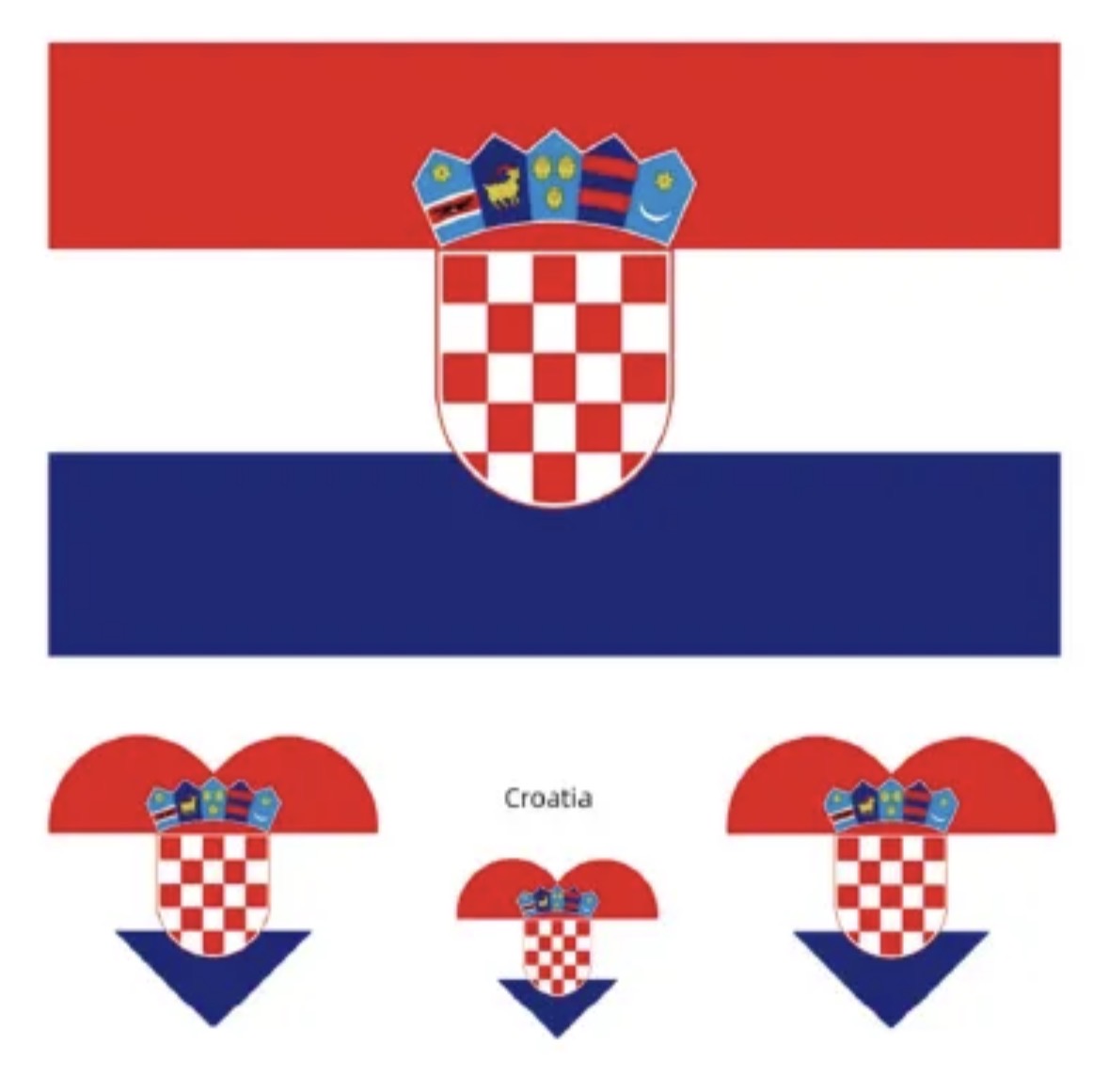 Flaggen Tattoos Set ❤️- 14 Länder (4er Packs inkl. Herztattoos) - Perfekt für die WM 2026