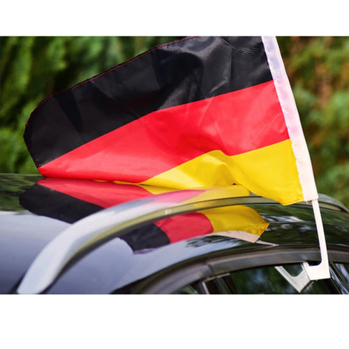 2x Deutschland Autofahne 🇩🇪🔥 - Mach dein Auto WM ready ⚽️